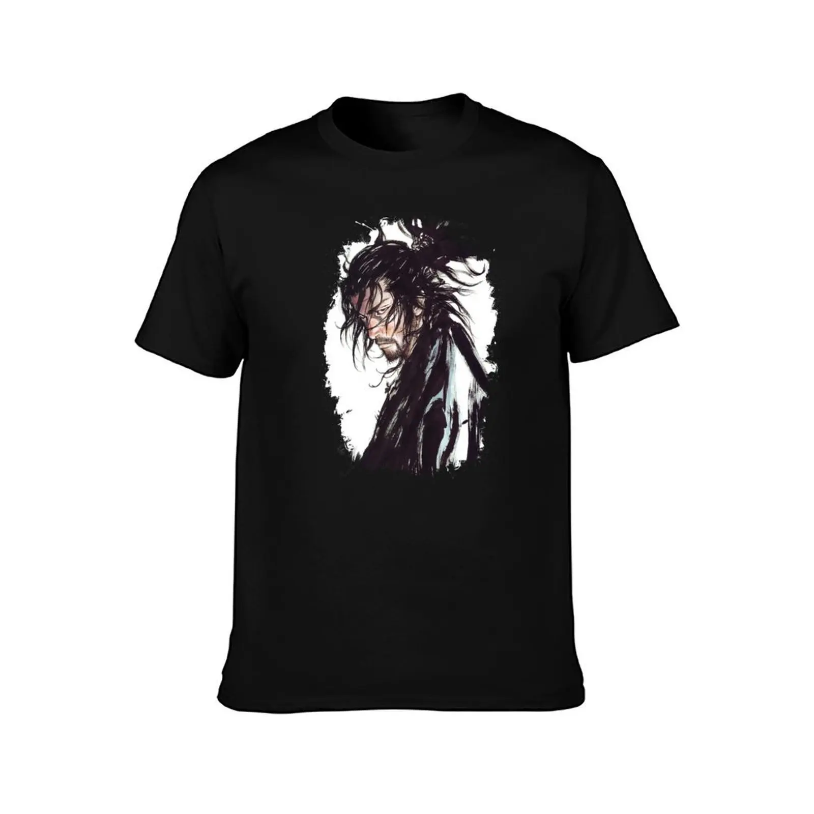 Vagabond - Musashi Miyamoto T-Shirt Summer Casual Cotton Tee Oversized Streetwear Tops Vintage Graphic Print 100% Cotton