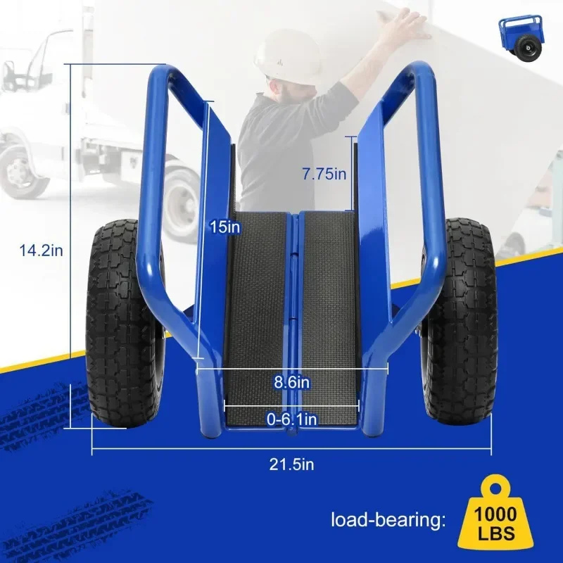 Universal Manual Hydraulic Car Mover Trailer Heavy Duty Vehicle Transport Dolly Sheet Cart for Auto Repair Shop Garage