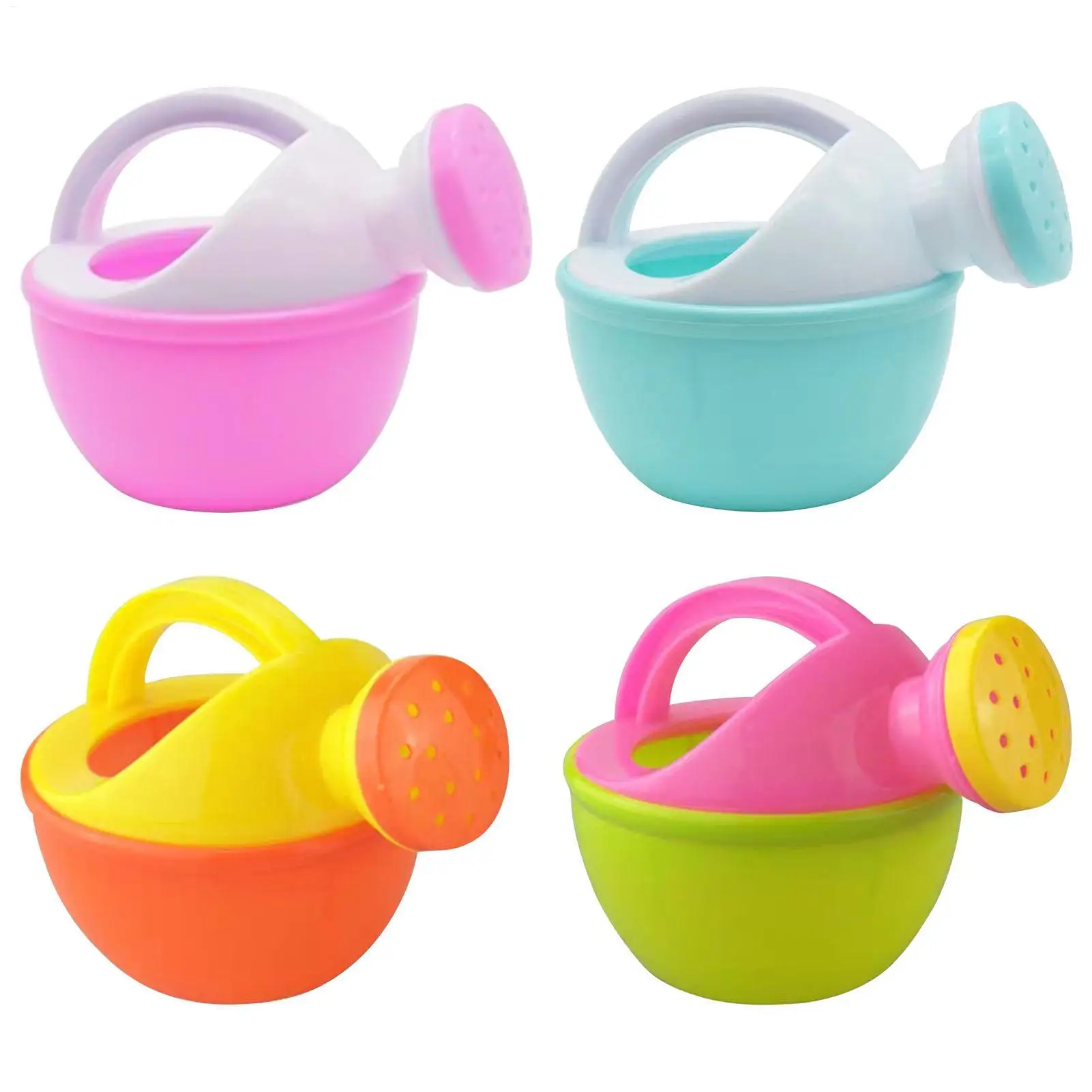 Bath Toy Colorful Plastic Watering Can Watering Pot Beach Toy Play Sand Shower Bath Toy Water Kettle Watering Cans