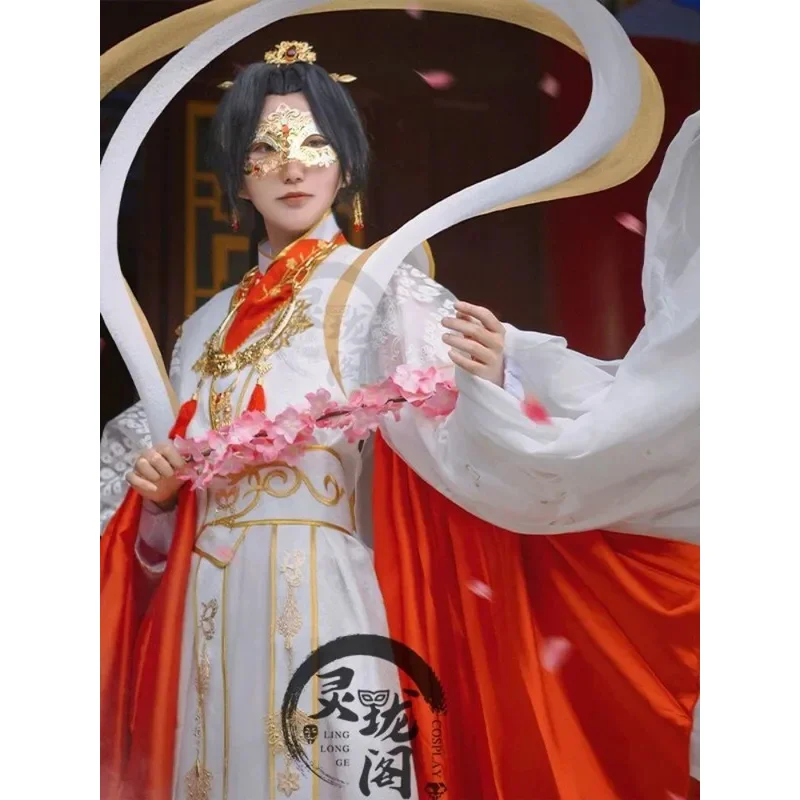 

DY20Небесные чиновники Bless The Crown Prince Joy God Xie Lian Cos Feather Que Peacock Косплей Костюм Хан Фу Хэллоуин25