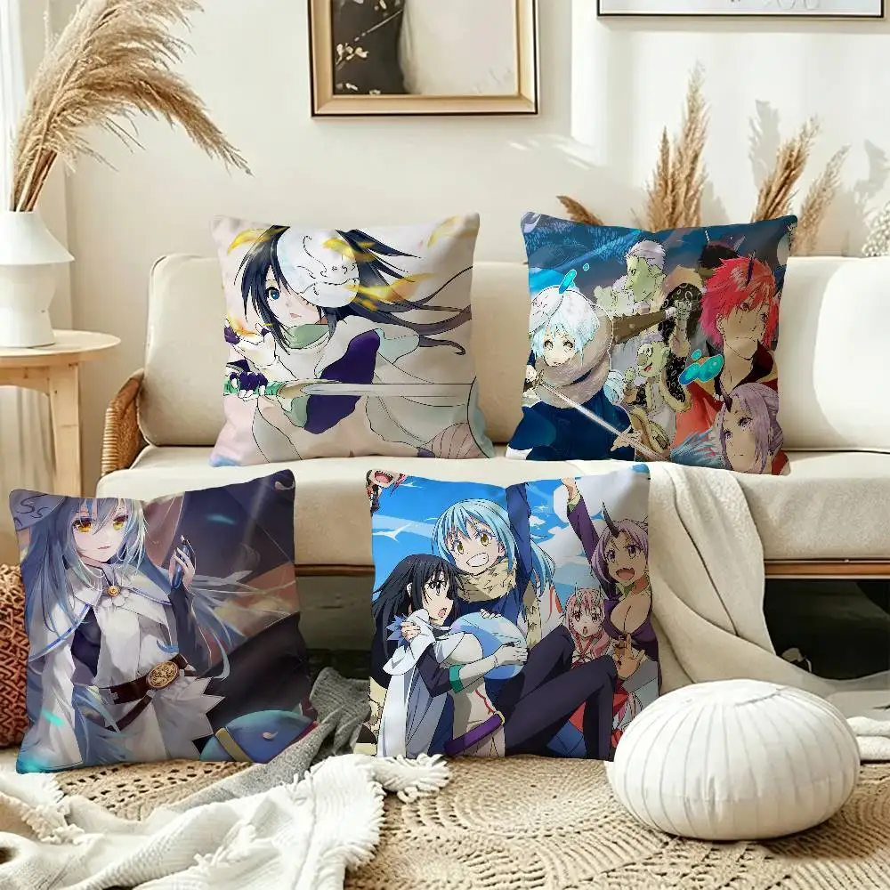 T-That T-Time I Got Reincarnated as a Slime Pillow Cover for Bedroom Room and Living Room Sofa Decorative Cushion Cover