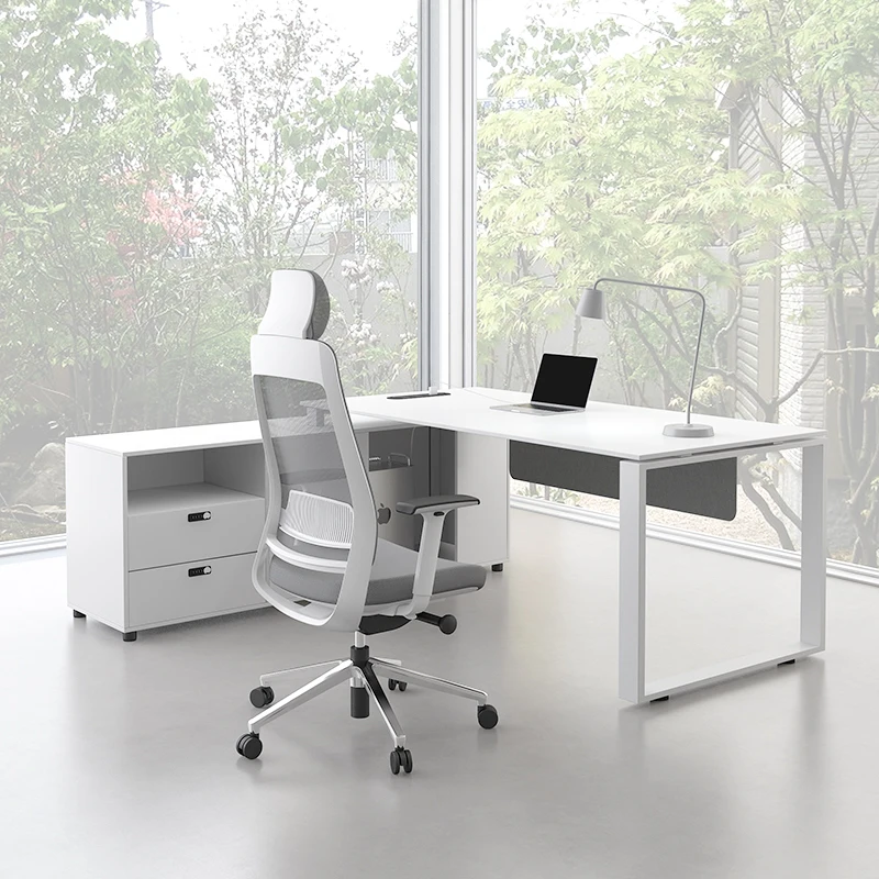 

Письменный стол, простой и современный дизайн, офисная мебель.