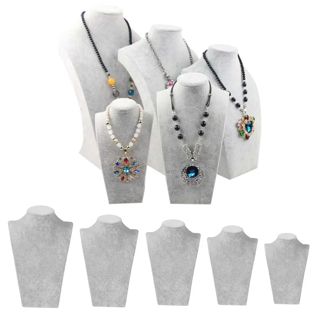 

Necklace display stand, pendant jewelry bust chain stand jewelry stand for