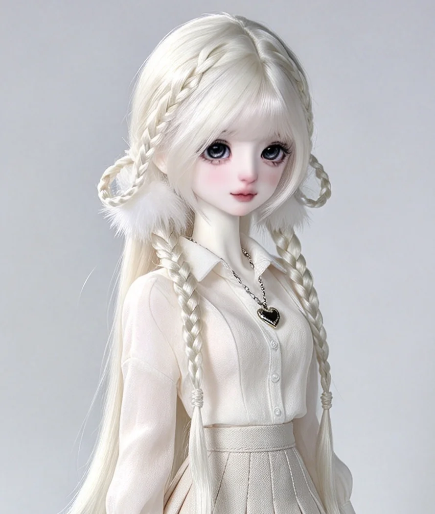 Wigs Doll Wig BJD Accessories Doll Hair, Light Color 1/4 BJD Doll Hair 1 Piece Free Shipping