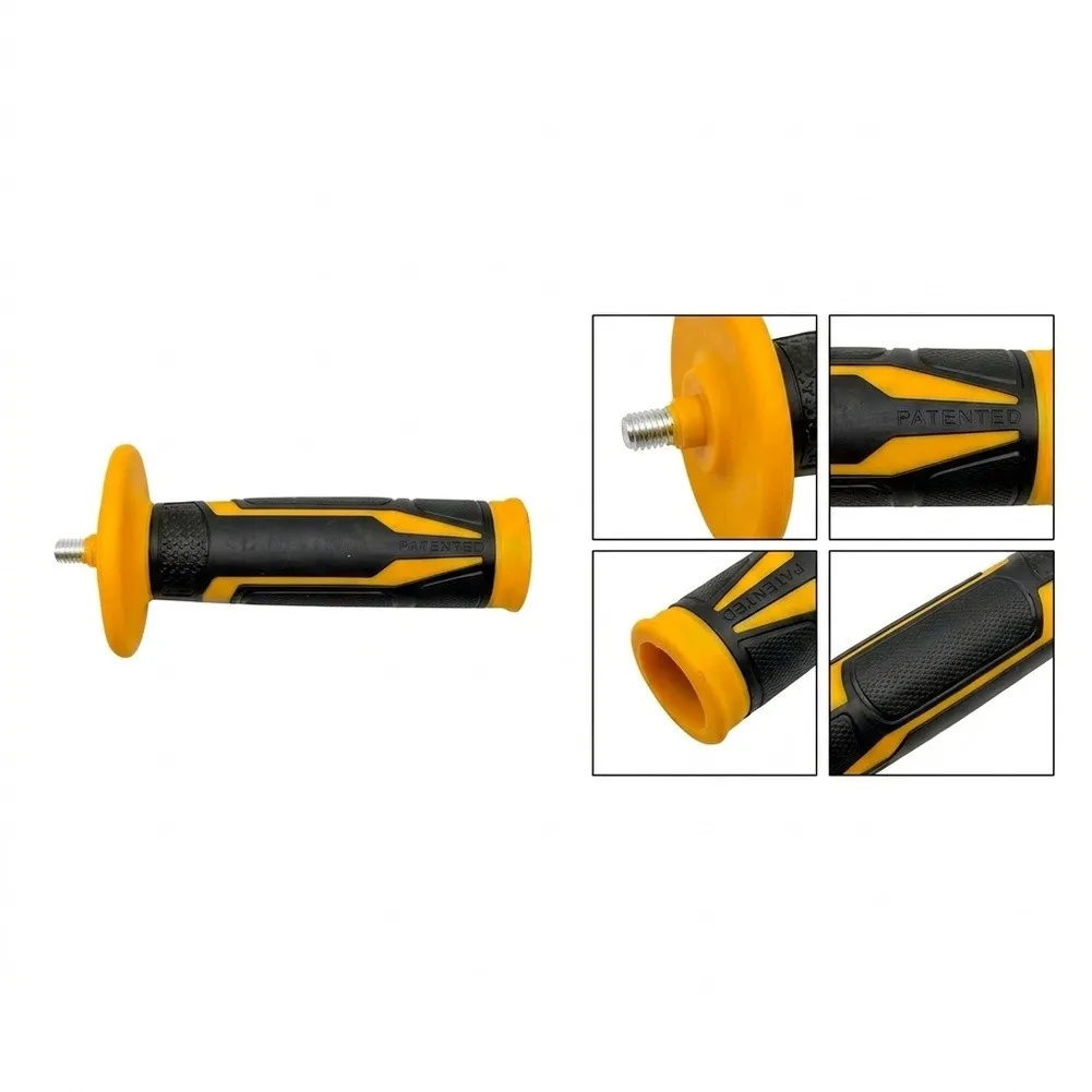 Shock Absorbing M8 Thread Angle Grinder Side Handle with Vibration Reduction to Improve User Comfort for Home and Workshop Use