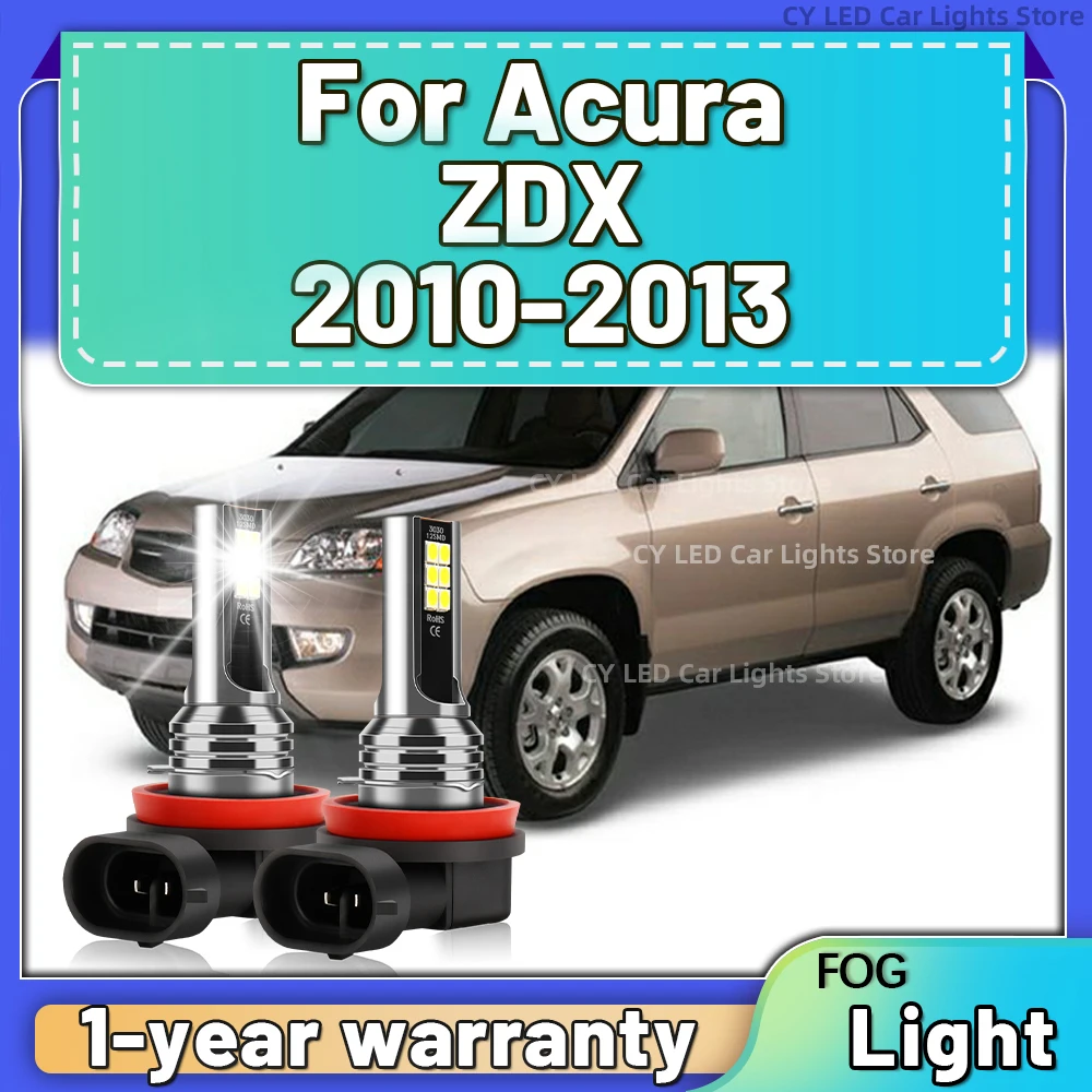 Bombilla Led H11 de 2 piezas para faros antiniebla de automóvil, lámpara blanca para vehículo, Plug and Play inalámbrico para Acura ZDX 2010 2011 2012 2013