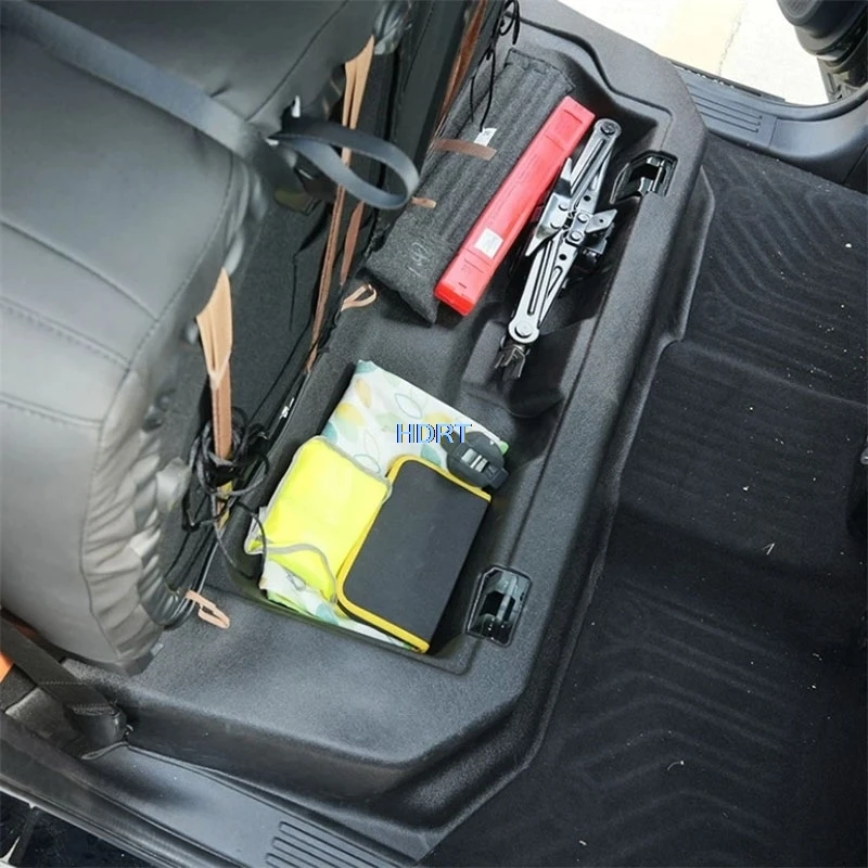 Car Style Second Row Rear Seat Bottom Storage Box Pad Floor Dust Proof Mat Organizer Cover Accessories For Ford Ranger T9 2023 +