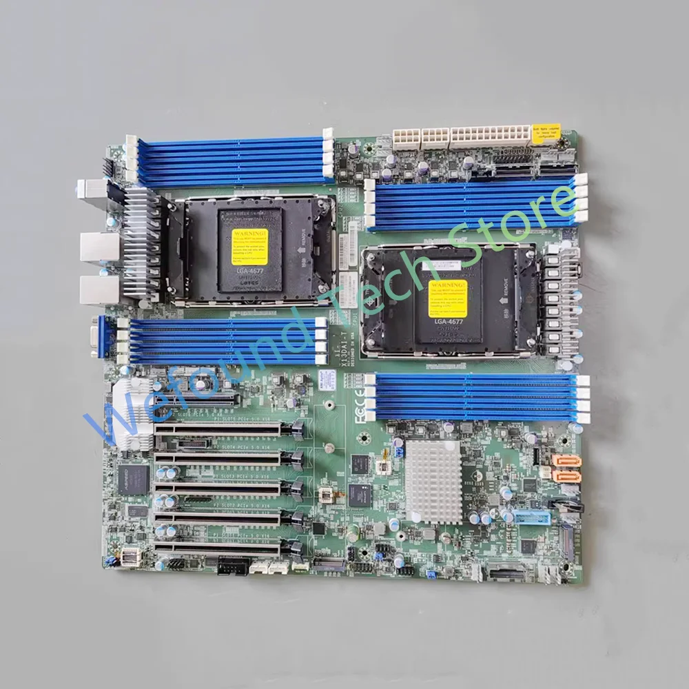 

Материнская плата двусторонней рабочей станции, 4677 контактов, 350 Вт, энергопотребление, чипсет C741, поддержка DDR5 X13DAI-T