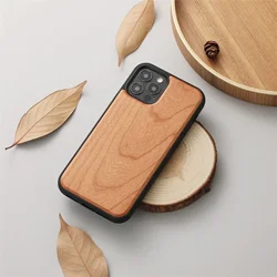 Funda trasera de madera auténtica para iPhone, 11, 12, 13, 14, 15 Plus, Pro Max, regalo personalizado gratis
