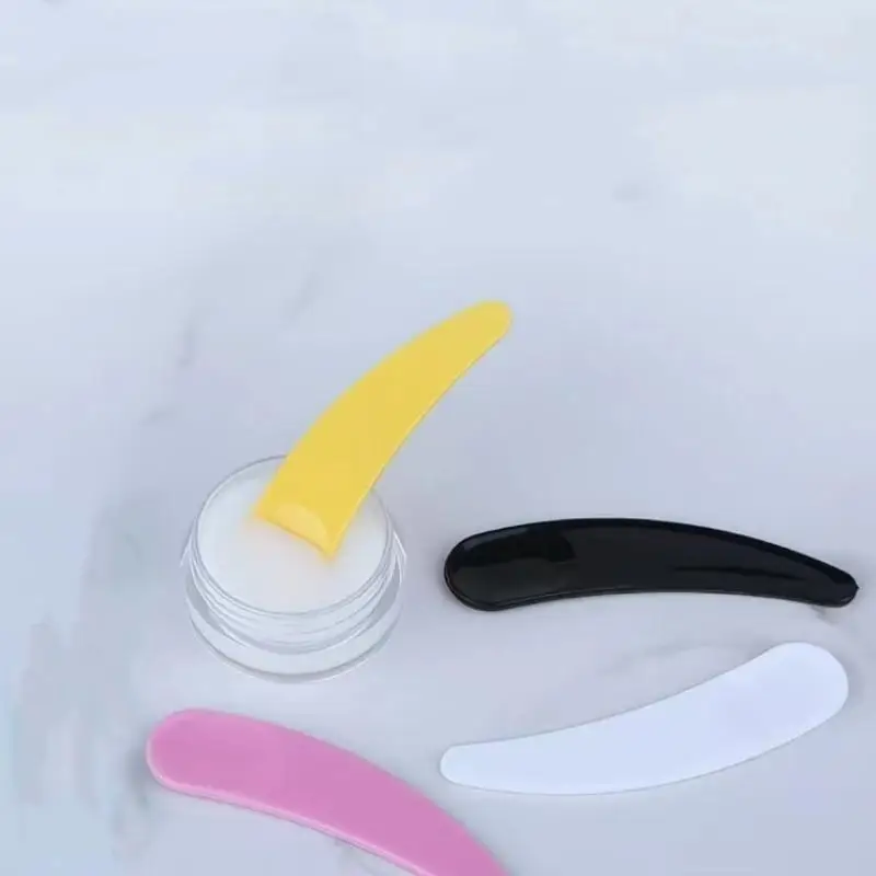 100 قطعة قناع الوجه عصا ملعقة التجميل الهلال ملعقة DIY بها بنفسك قناع الوجه ملعقة الجمال ماكياج العصي الطين خلط أدوات المتاح