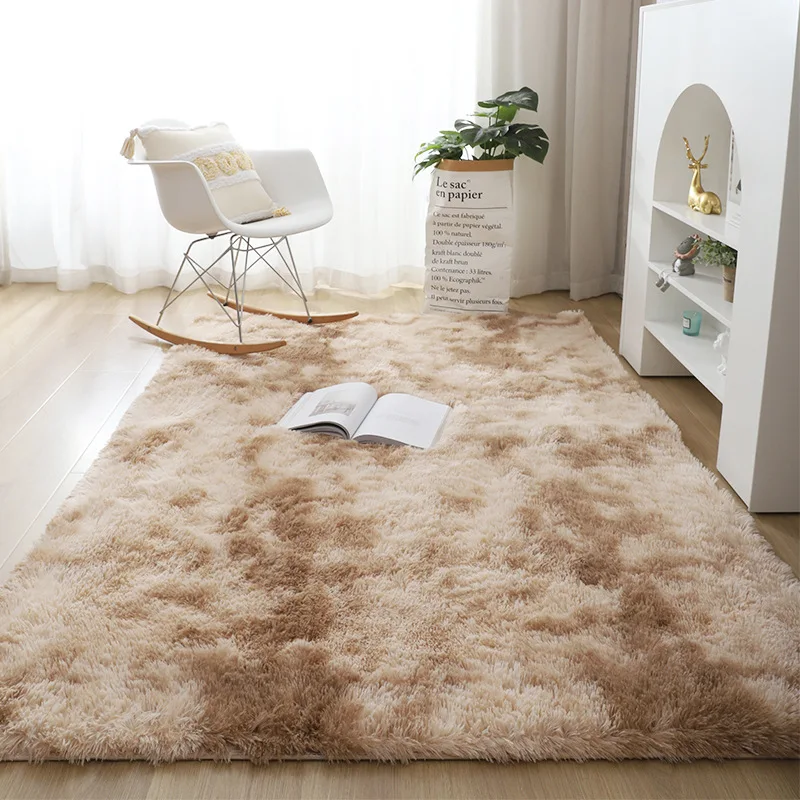 Shaggy Carpets Living Room Soft Plush Floor Fluffy Mats Kids Room Large Rug For Bedroom Bedside Children's Play Rugs