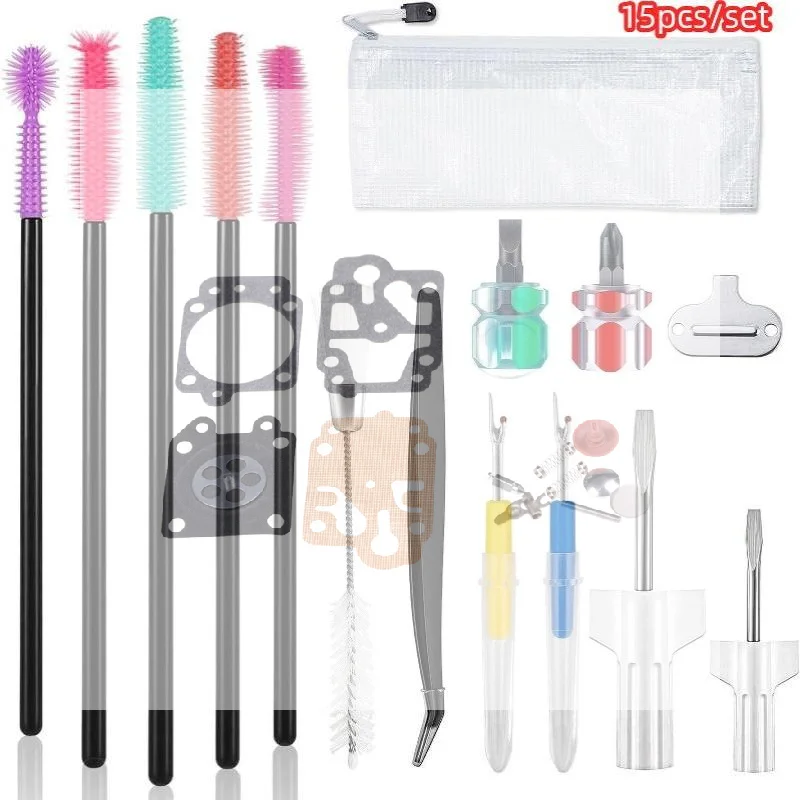 15Pcs Durable Sewing Machine Maintenance Tool Kit Complete Cleaning Repair Set Perfect Gift for Tailors Sewing Hobbyists