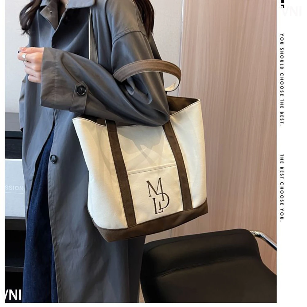 Women's Shoulder Bag Large Canvas Crossbody Bags for Women 2023 Cotton Cloth Fashion Korean Female Students School Bag Handbags