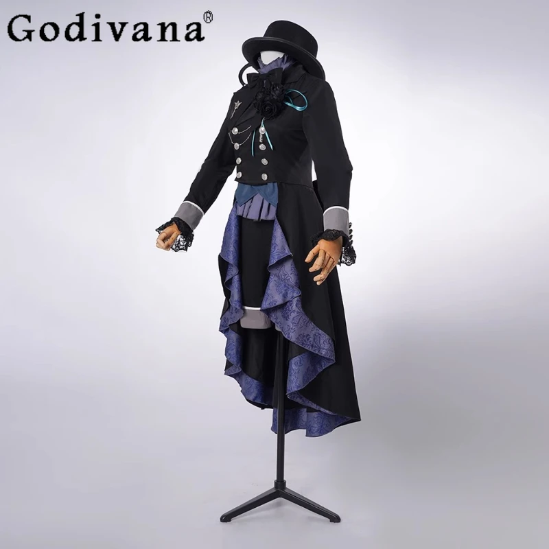 تأثيري الأسود روز أنيمي مجموعة المرأة بتلر المحكمة خمر القوطية تأثيري حلي الدعاوى قبعة للسيدات رائع لوليتا وتتسابق