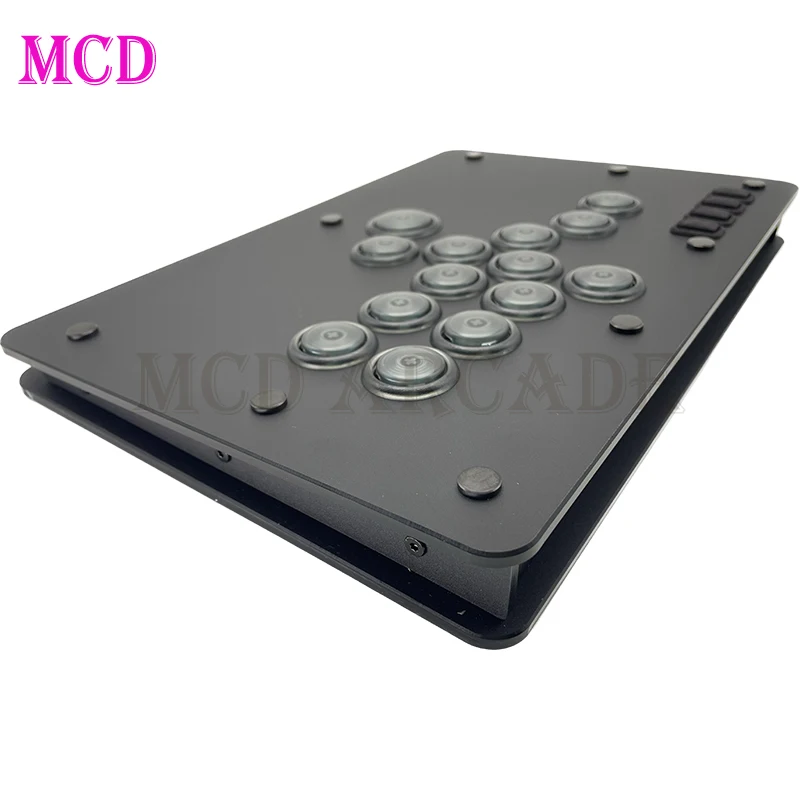 Punk Workshop Mini HitBox SOCD Fighting Stick Controller  Mechanical Button Support PC/Android/Switch/PS4 Handle Fight Console