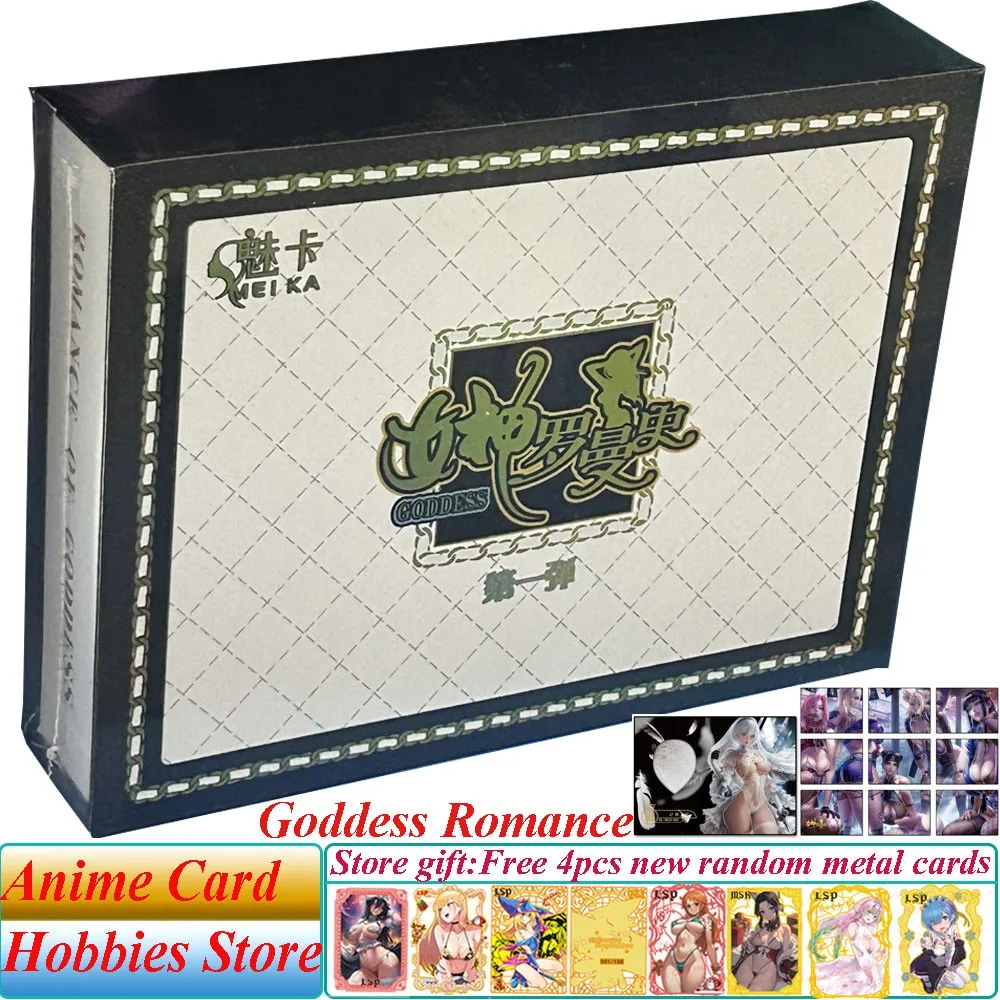 New Meika Goddess Romance Goddess Story Collection Cards Rem Sexy Anime Girl Playing Acg Flash Game Card Toys For Birthday Gift