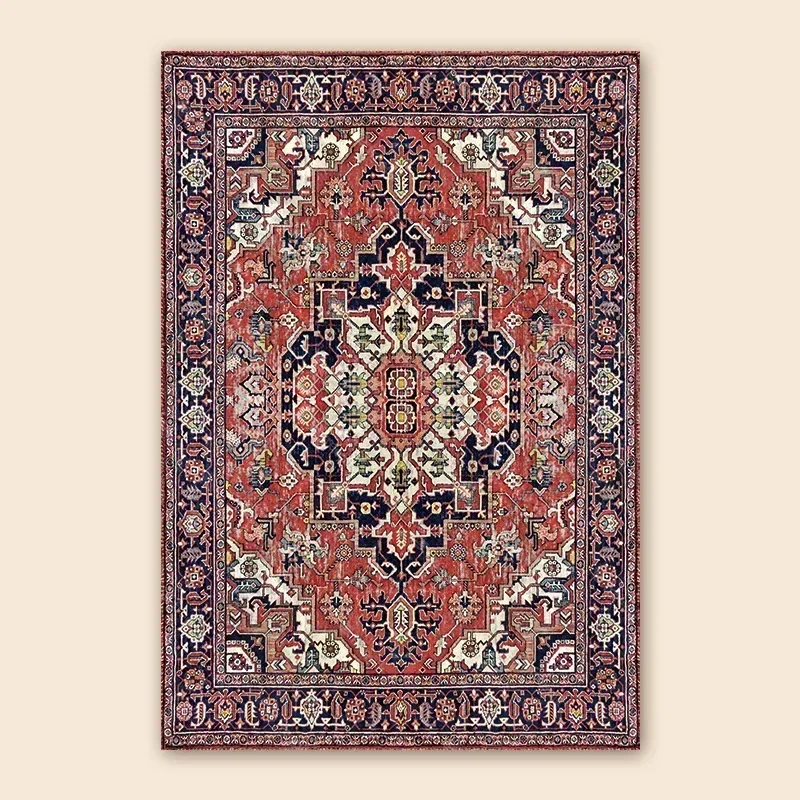 Tapis rétro de type persan pour la décoration de la maison, tapis bohème pour salon, chambre à coucher, chevet, grande surface, entrée, porte,