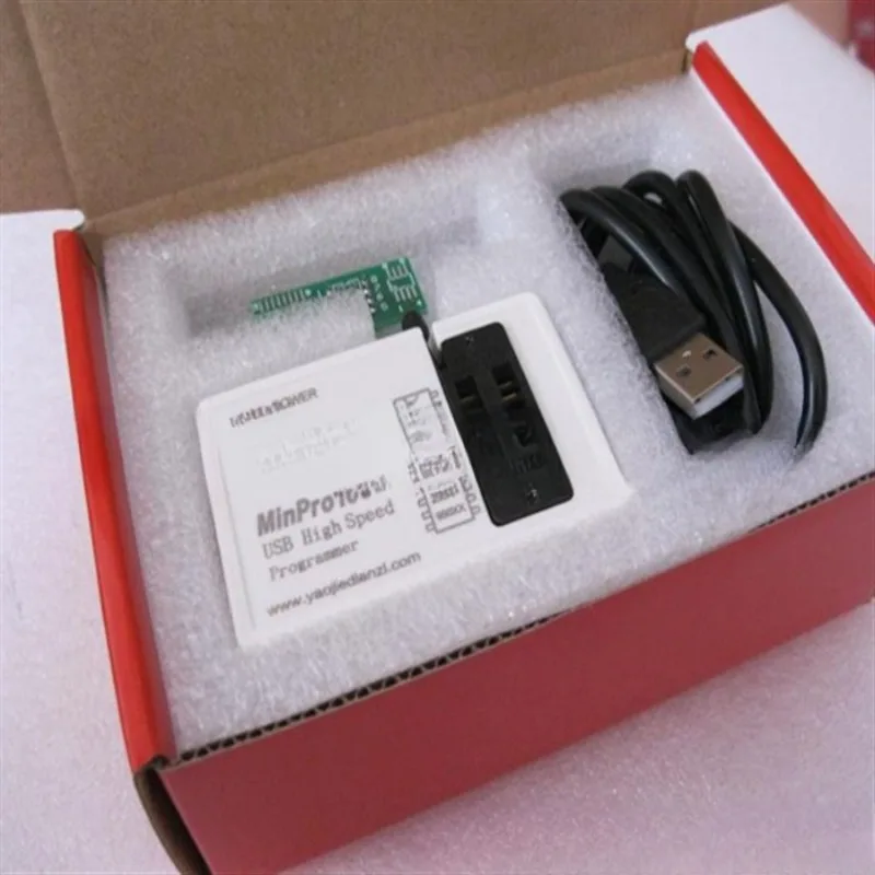 MinPro100E Programmer, BIOS SPI Flash 24/25/95 EEPROM, USB Reader Writer Burner for Motherboard & Router