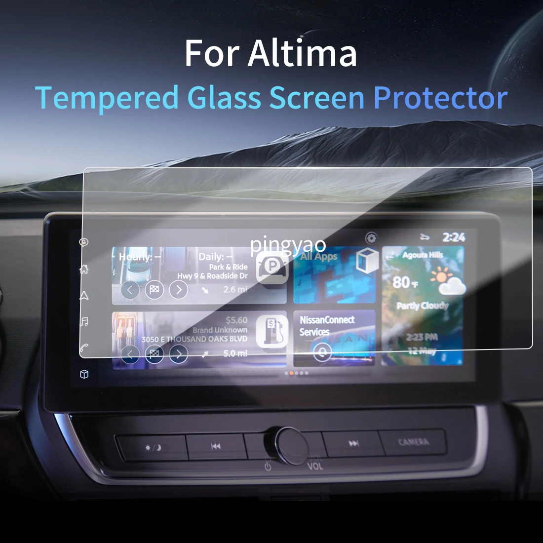 

Car Sticker Screen Protector Navigation Display Tempered Glass Protective Film Car Accessories Vehicle For24 Produced Altima