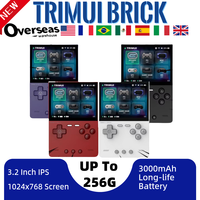 TRIMUI BRICK Handheld Game Console 3.2'' IPS Screen Linux System Trimui UI Metal Back Panel Key LED Lighting Free Keycap Kidifts