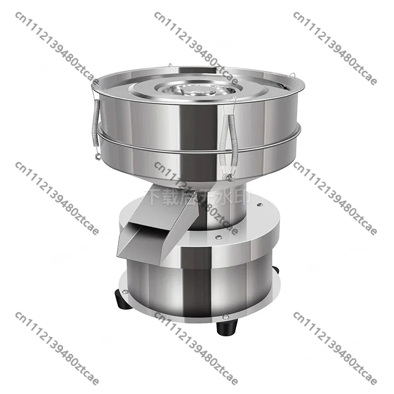 Stainless Steel Electric Vibrating Screening MachineHerbalMedicinePowderFlourParticleGrading Sieving Separation Filter Equipment