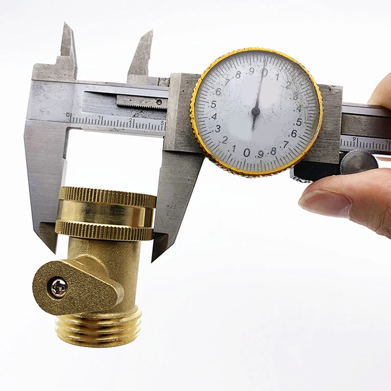 For Garden Watering Coupler Joint Connect Repair 3/4 Garden Hose Shutoff Valve Brass Water Hose Faucet Connector