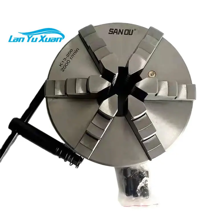 Lathe Chuck 200mm 6 Jaw Chuck Lathe Self-Centering Chuck K13-200 With Hardened Steel For Mini Lathe