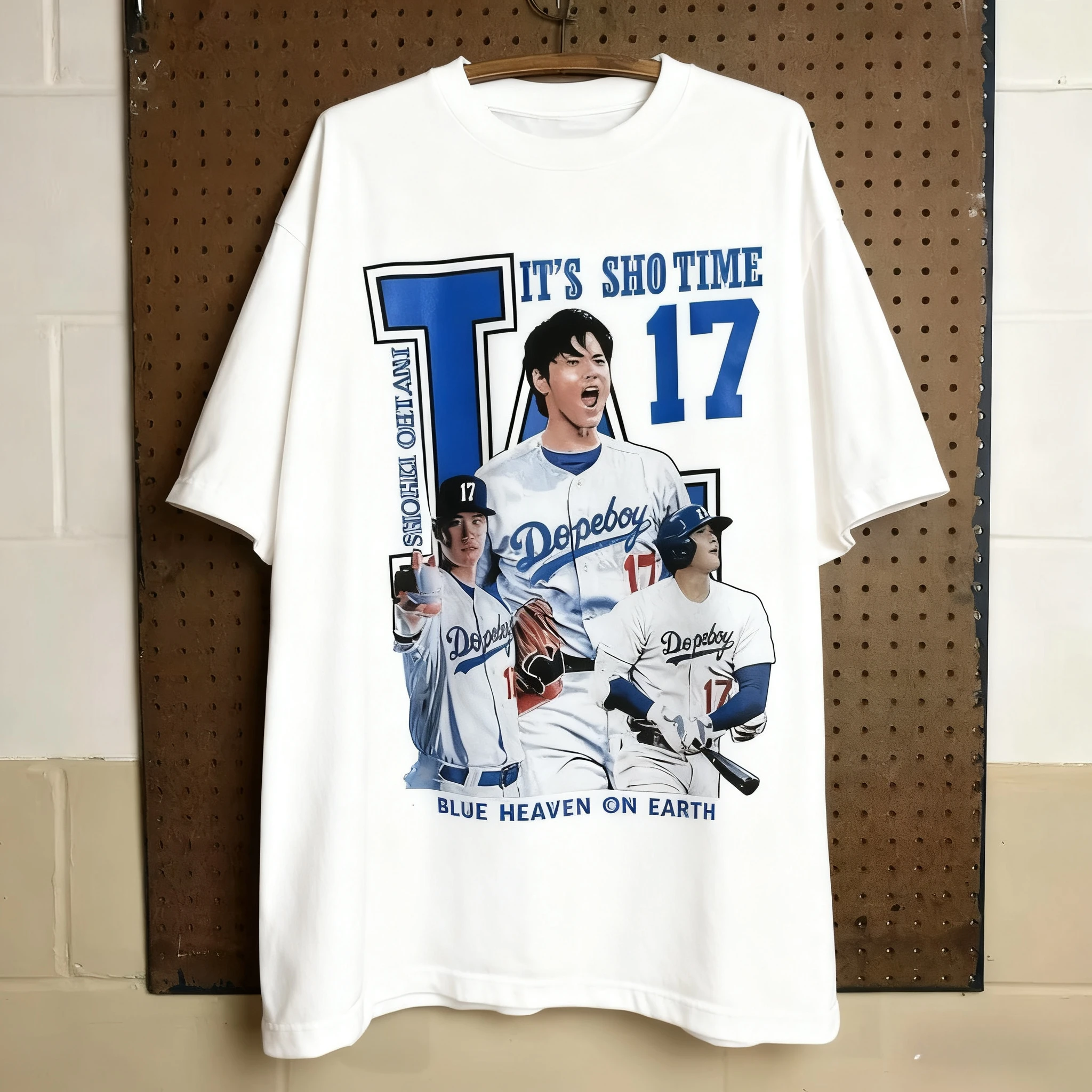 

(220 г футболки из чистого хлопка) футболка Shohei Ohtani мужская S-4XL синяя бейсбольная спортивная футболка