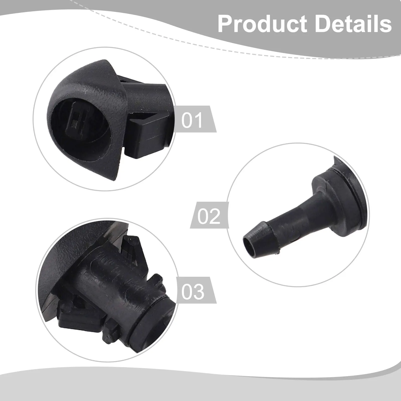 

Новая практичная замена, высококачественная струйная насадка, стеклоочиститель, черное оборудование, подходящее для Outback 2010-2014, струйная насадка