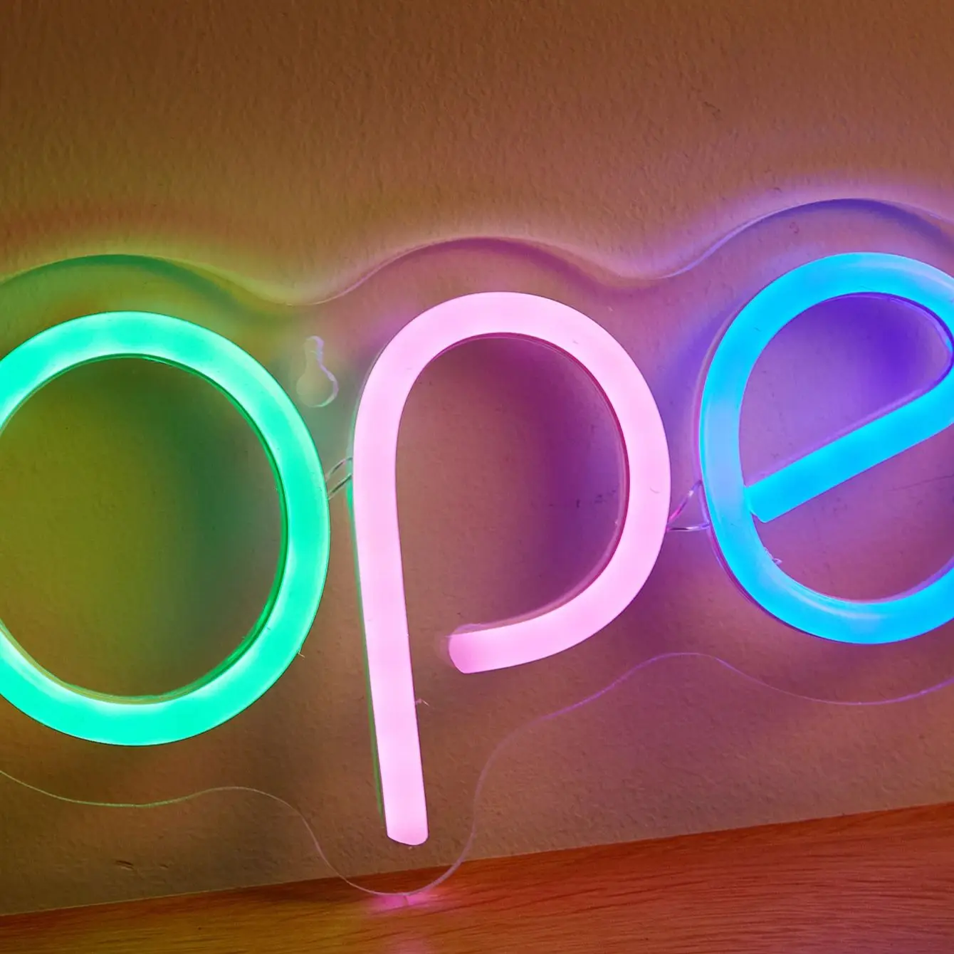 تشي شراء LED النيون مفتوحة USB بالطاقة النيون علامات ضوء الليل ثلاثية الأبعاد جدار الفن غرفة نوم غرفة المعيشة مصباح ديكور علامات