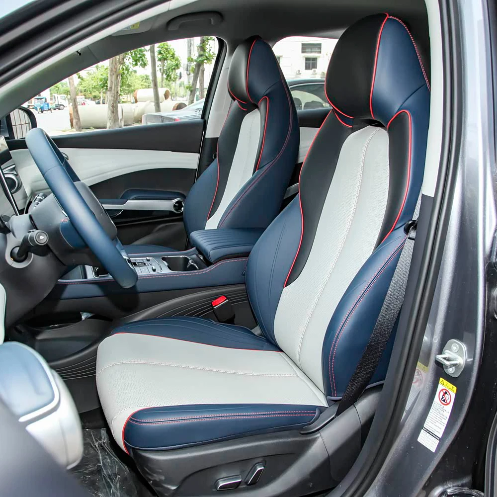 Custom Car Seat Cover For BYD ATTO 3 Yuan Plus 2022 2023 2024 PU Leather Cushion Seat Protection Seat Coves Interior Accessories