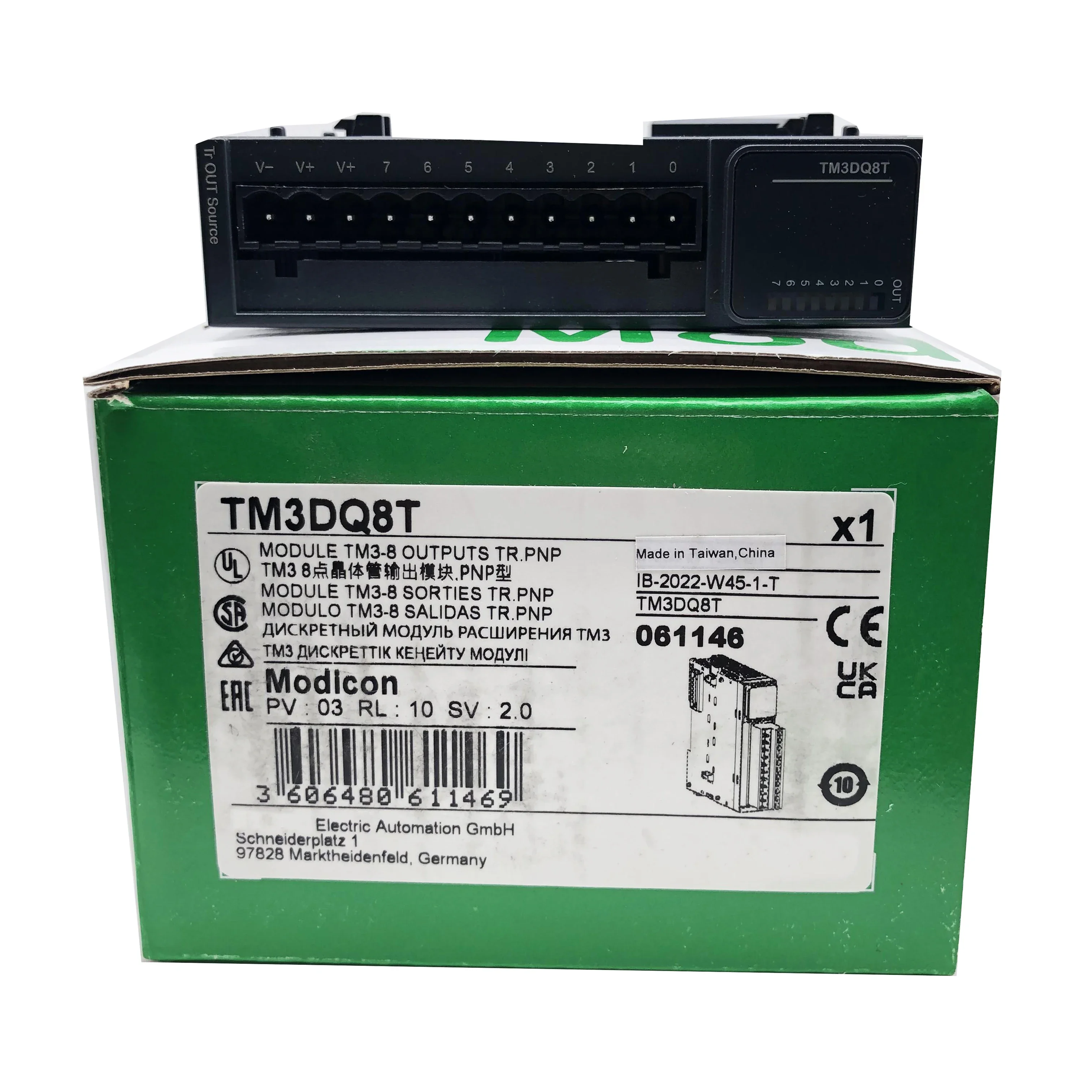 PLC Module Stock in Warehouse, New, Original, TM3DQ8T, Tm3dq8t