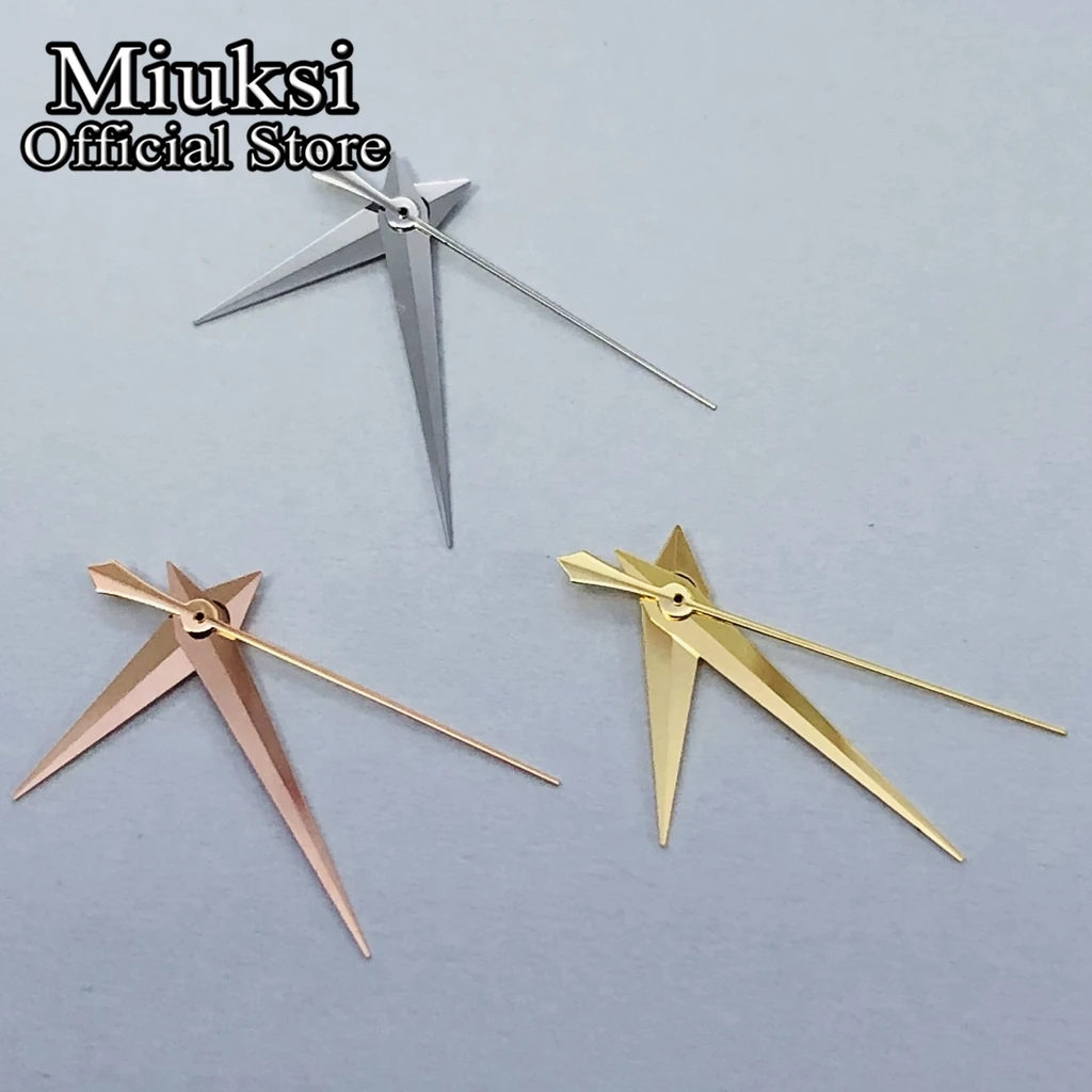 Miuksi silver gold rose gold blue watch hands fit NH35 NH36 Miyota8215 DG2813 3804 ETA2824 2836 PT5000movement