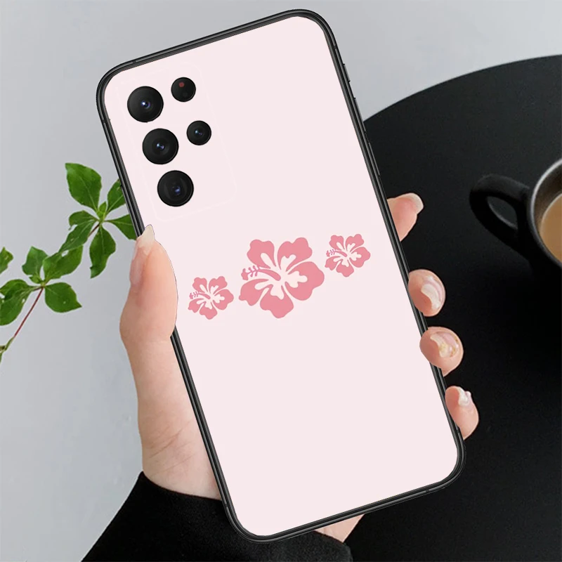 

Summer Pink Flower Funda Phone Case For Samsung Galaxy S25 S24 S23 S22 S21 Ultra S24 S23 S22 S21 S25 Plus S24 S20 FE
