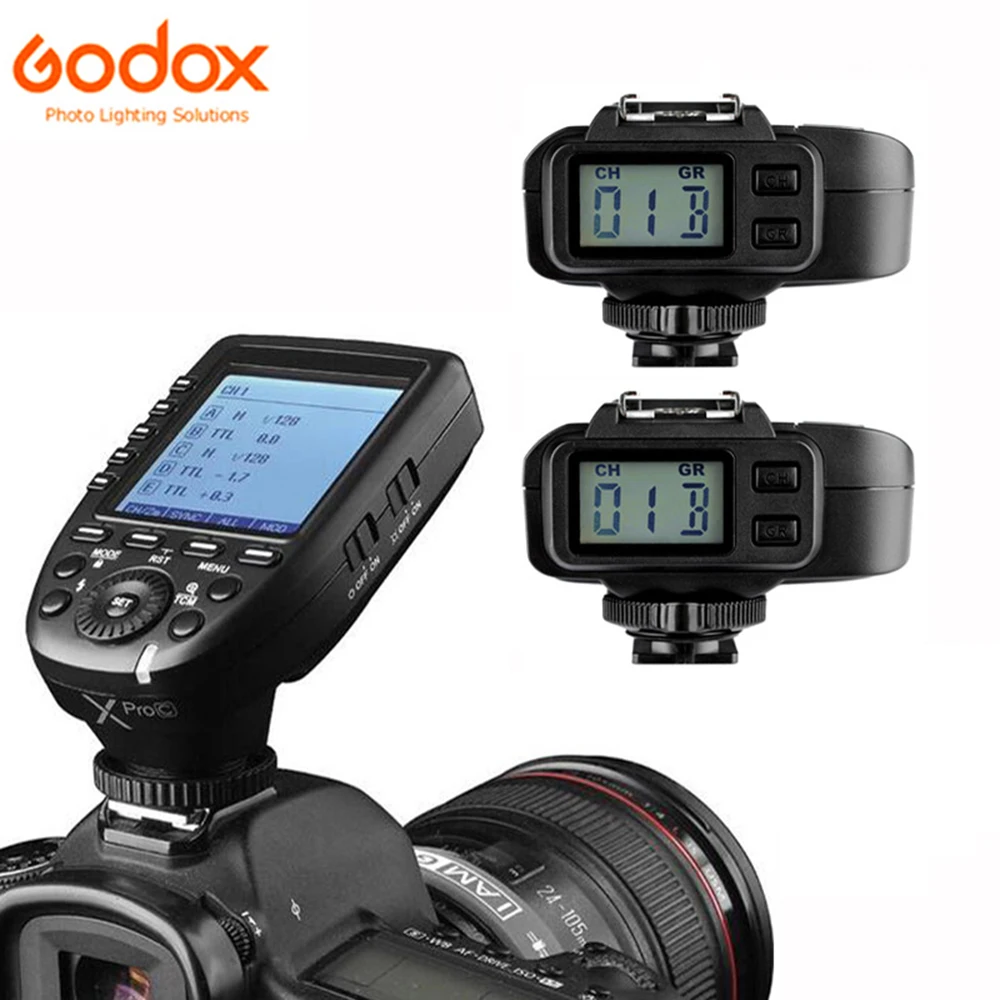 

Godox XPro-C XPro-N XPro-S TTL Transmitter + X1R-C X1R-N X1R-S Receiver 2.4G HSS Flash Trigger for Canon Nikon Sony Camera