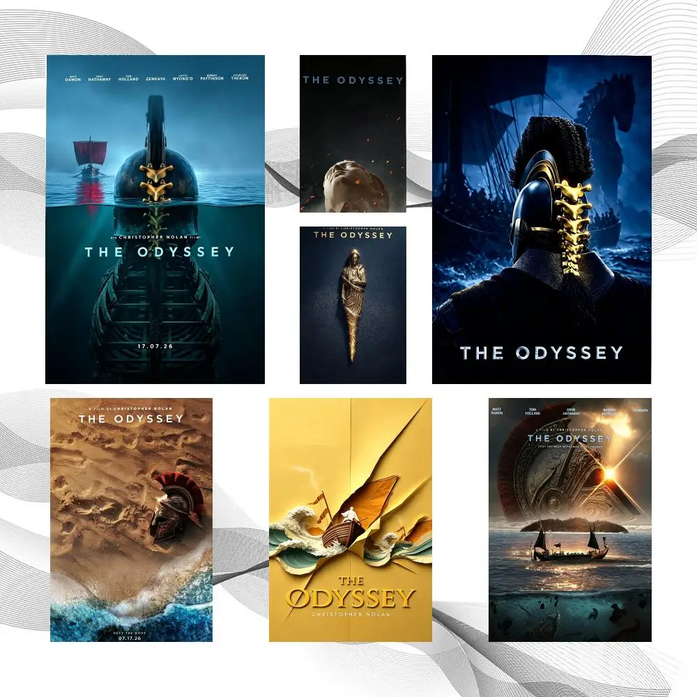 Book Classic T-The Odyssey Poster Peel And Stick Wall Art Self Adhesive PP Waterproof Wall Decor Living Room Bedroom Gift