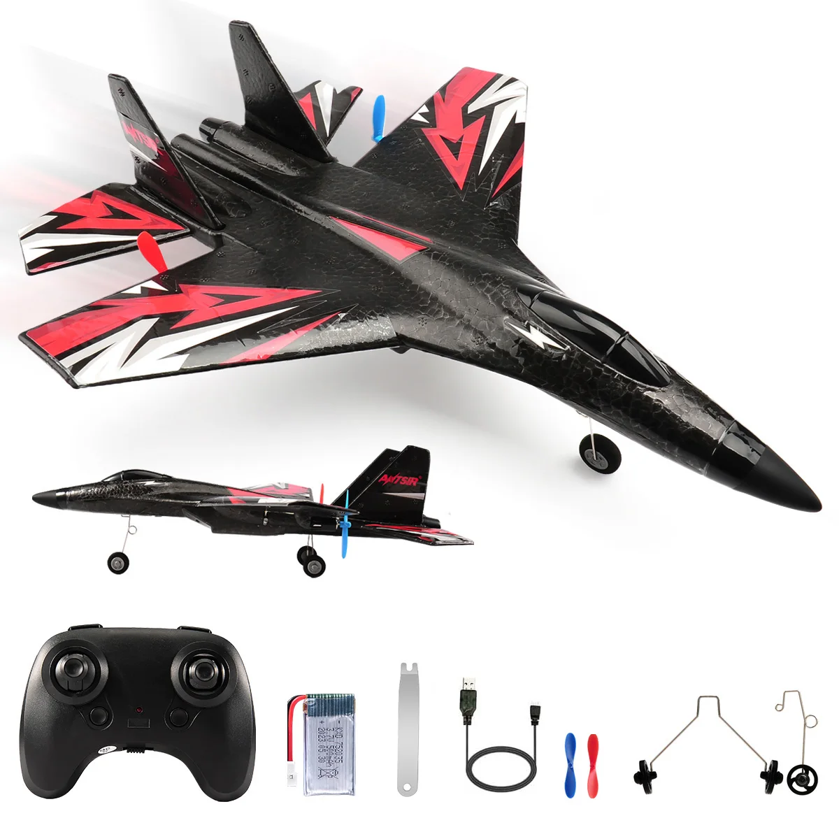 SU35 RC Vliegtuig FX620 FX820 2.4G Afstandsbediening Vliegen Model Zweefvliegtuig Vliegtuig Met LED Verlichting Vliegtuigen Schuim Speelgoed Voor kinderen Geschenken