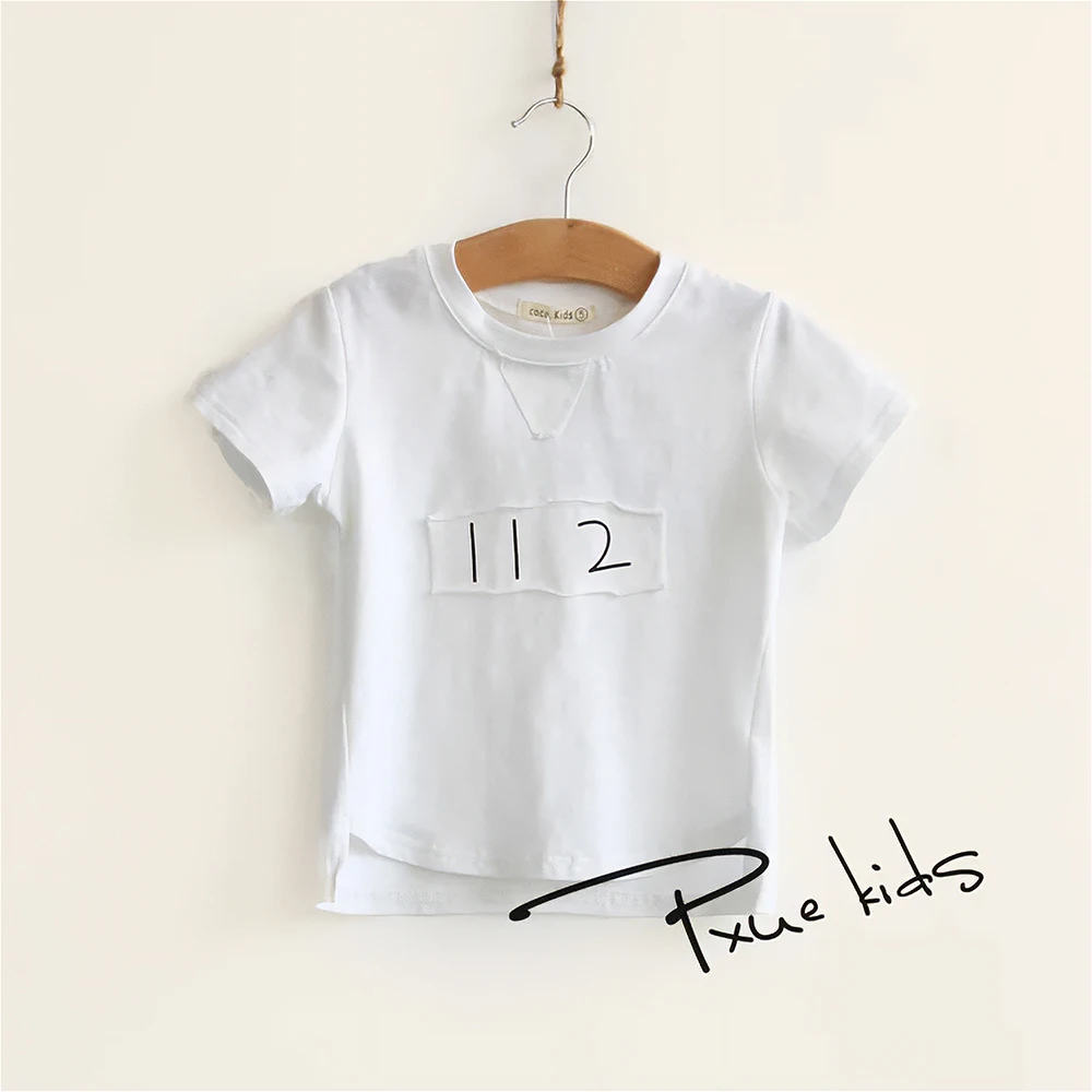 

0-3Y New Children Clothes Short Sleeve Tops Tees T-shirt Boys girls Summer Wear Comfortable Cotton Quality fashion Patch Design