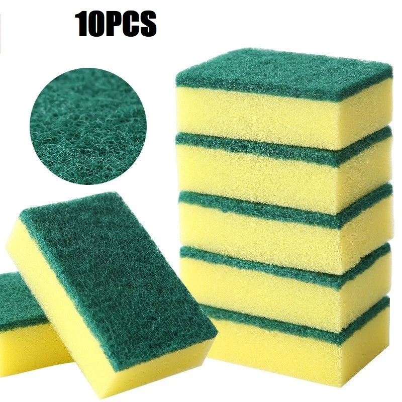 Highly absorbent double-sided sponge magic cleaning pot rust sponge cleaning brush kitchen grease cleaning tool