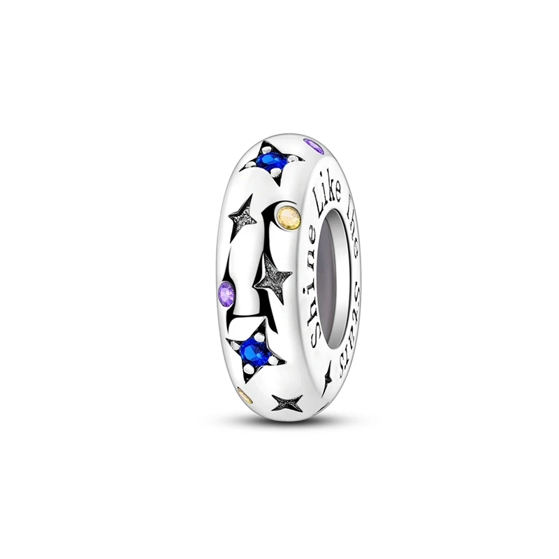 925 Sterling Silber Silikon Spacer Stopper Perlen Charms Schmuck Fit Original 925 Armband Für Frauen DIY Geschenk Party