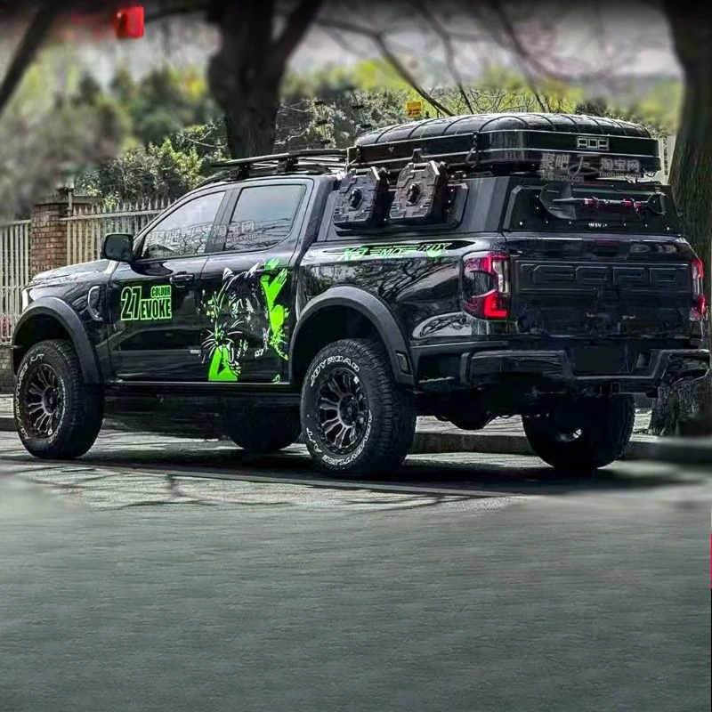 Car Vinyl Sticker For Ford Raptor F150 Body Wild cheetah pearance Customized fashion sports decal