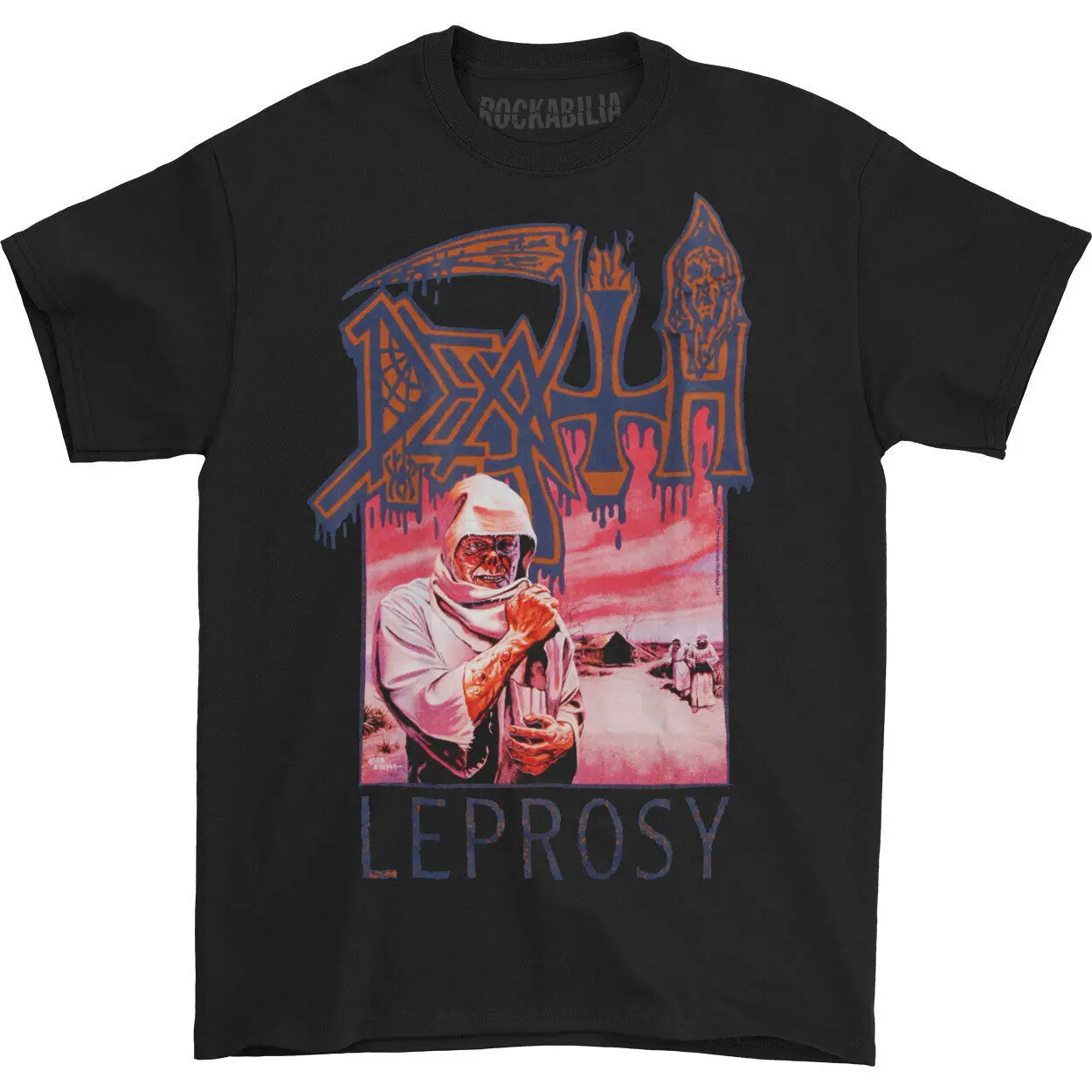 Men'S Death Leprosy T Shirt Small Black