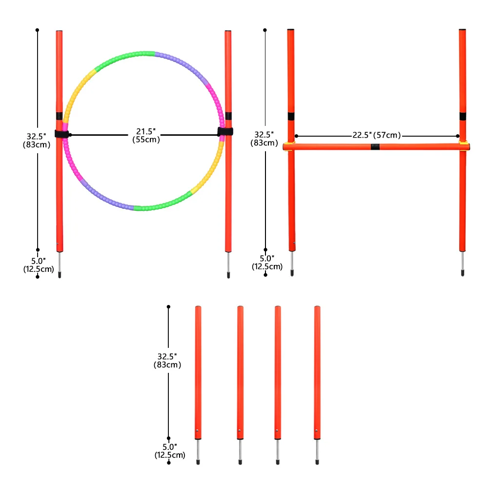 Dog Training Product Equipment Portable Dogs Jumping Tool Outdoor Dogs Running Stake Sports Stakes Pole Pet Agility Equipments