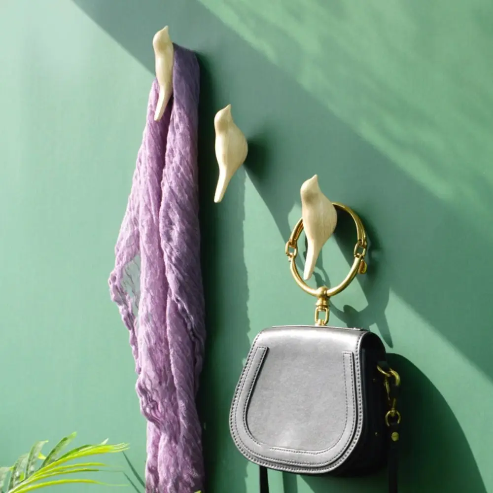 

Caps Hat Scarf Organizer Cute 3D Creative Bird Wall Hook Modern Space-saving Bird Resin Wall Hook Luxury Key Holder Clothes
