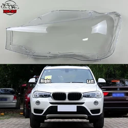 For BMW X3 X4 F25 F26 2014-2017 Car Headlight Glass Cover Clear Automobile Left Right Headlamp Head Light Lens Covers Styling