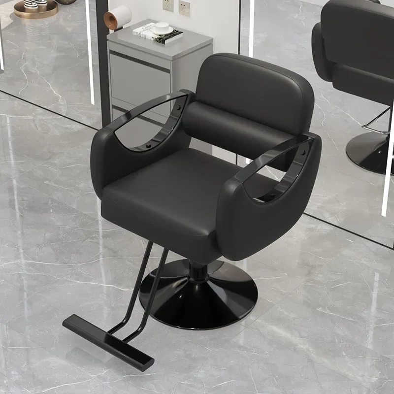 Large Capacity Simple Barber Chair Spa Swivel Salon Chair Contemporary Padded Fauteuil Coiffure Beauty Salon Furniture