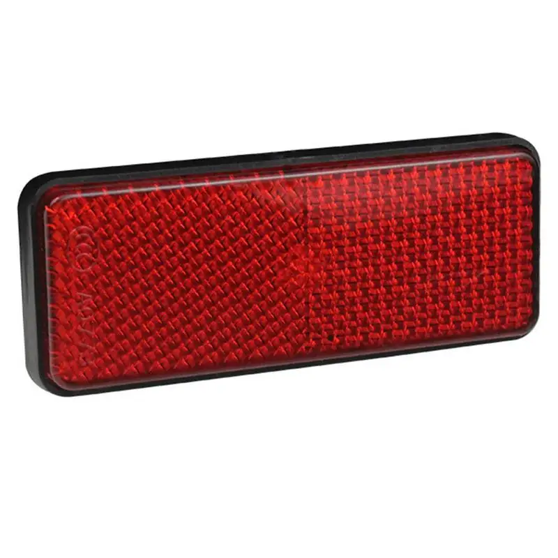 1pc Bicycle Bike Safety Caution Reflector Disc Rear Pannier Rack Warning Light Highly Reflect Lights Safe Riding Parts