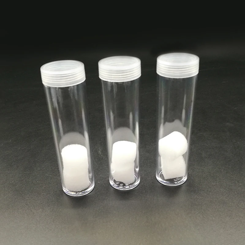 New 22.5mm Clear Plastic Roll Coins Storage Tube Protective Tube Holder Coins Collect Protect Gross Ware Tools
