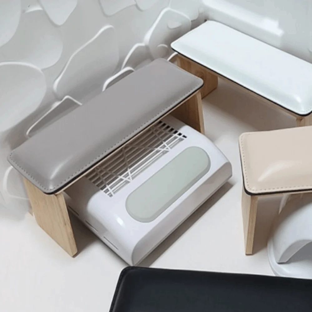 Faltbare Nagel Armlehne Kissen Hand Unterstützung Tilt Design Weiche Nagel Kissen Holz Basis Armlehne Nail art Hand Kissen Nail art Werkzeug