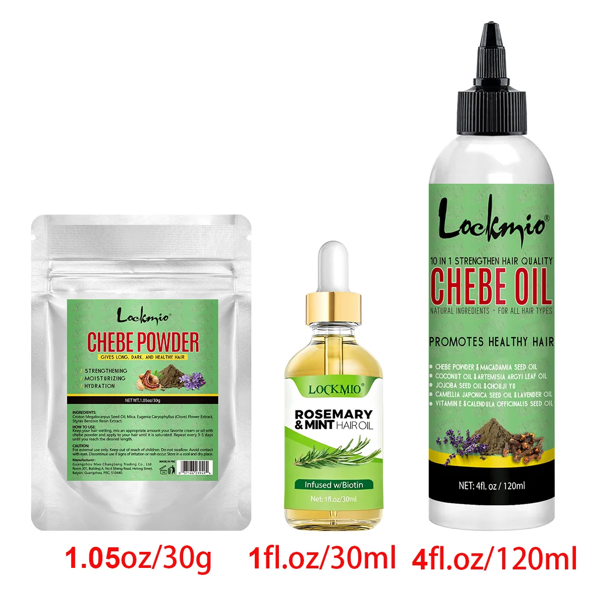

Men Women Natural Chebe Oil African Chebe Powder Moisturizing for Scalp Hair Strong,Rosemary & Mint Oil,Hair Growth Care Product